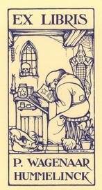 0217 Ex Libris Nederland : Anton Pieck, 1927, Antiek en Kunst, Kunst | Etsen en Gravures, Verzenden