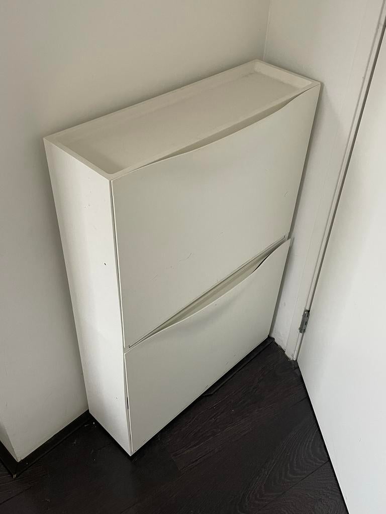 IKEA Trones schoenenkast (2 stuks) - Wit / shoe cabinet, Huis en Inrichting, Kasten | Schoenenkasten, Ophalen of Verzenden, Zo goed als nieuw