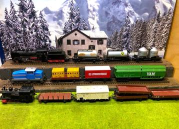 Märklin 3 loc's met 11 wagons + gratis m-rails  beschikbaar voor biedingen