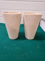 Bloempotten creme hoog vierkante, Tuin en Terras, Ophalen of Verzenden, 'T Olde Gre-j, Info@toldegrej.nl, Endepoelstraat 20f Didam