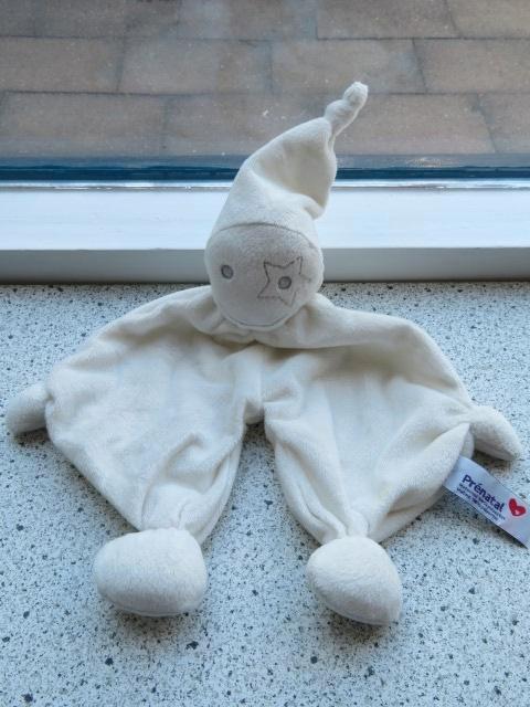 Knuffeldoek pop spook van Prenatal wit velours ster om oog, Kinderen en Baby's, Speelgoed | Knuffels en Pluche, Zo goed als nieuw