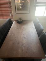 Massief houten tafel 180x90x77, Ophalen, 200 cm of meer, 50 tot 100 cm, Zo goed als nieuw
