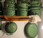 Partij vintage emaille keukenbenodigdheden, Huis en Inrichting, Keuken | Potten en Pannen, Ophalen, Zo goed als nieuw