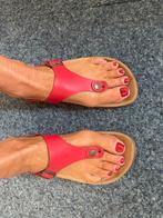Slippers - semi Birkenstock - maat 41/42, Kleding | Dames, Schoenen, Ophalen of Verzenden, Gedragen, Rood, Slippers