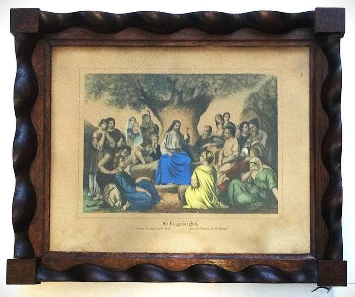 Antiek origineel litho van Ed. Gustav May Germany ca 1850-70, Antiek en Kunst, Kunst | Litho's en Zeefdrukken, Ophalen of Verzenden