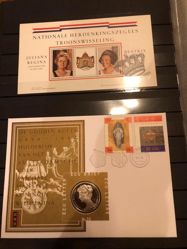 Ned postzegel en munt (gratis verz)- Thema Koningshuis, Postzegels en Munten, Postzegels | Nederland, Ophalen of Verzenden