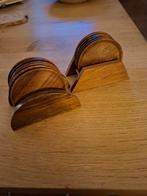 Vintage Teak Onderzetters - 2 Setjes van 6, Ophalen of Verzenden