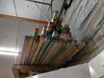 Partij gebruikte houten profielen, Doe-het-zelf en Verbouw, Gebruikt, Ophalen of Verzenden, 250 tot 300 cm, 50 mm of meer