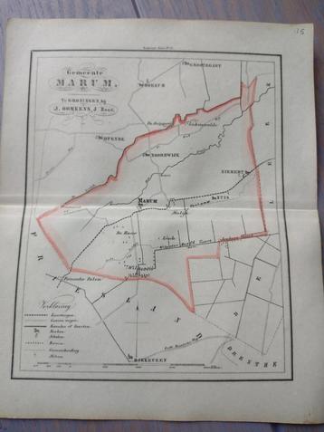 15 Marum Noordwijk Niebert Nuis Zoezum Litho Fehse 1862 beschikbaar voor biedingen