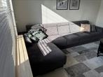 Te koop: Baron hoekbank met longchair – 360cm breed, Ophalen, Gebruikt, Stof, Modern met een minimalistische en industriële touch
