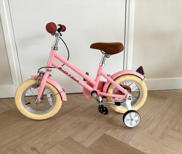 Bandits & Angels peuterfiets roze – 12 inch nieuw beschikbaar voor biedingen