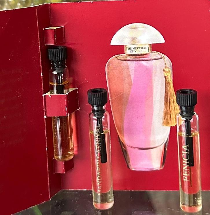 The Merchant of Venice set dames niche parfum samples proef, Verzamelen, Parfumverzamelingen, Nieuw, Proef of Tester, Verzenden