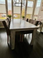 Eettafel met stoelen - in zeer goed staat!, Huis en Inrichting, Tafels | Eettafels, Ophalen, Landelijk modern, 50 tot 100 cm, Zo goed als nieuw
