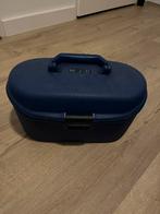 Samsonite beauty case, Gebruikt, Blauw, Met spiegeltje(s), Ophalen of Verzenden