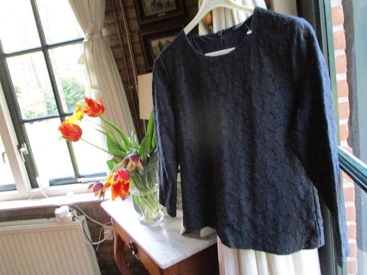 mj/NIEUW! PURDEY/top/maat M/blauw KANT met 7/8 mouw, Kleding | Dames, Tops, Nieuw, Maat 38/40 (M), Blauw, Lange mouw, Verzenden