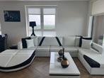 Prachtige witte bank skai leer, Overige materialen, 125 cm of meer, Ophalen of Verzenden, Zo goed als nieuw
