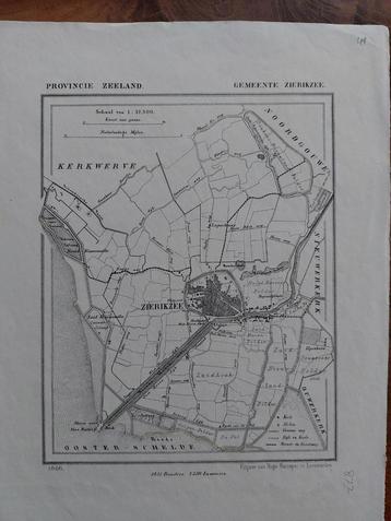 49 / Zierikzee Kerkwerve Oosterschelde Litho 1866 J. Kuyper beschikbaar voor biedingen