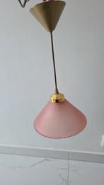 Goud Roze Lamp, Ophalen, Vintage, Zo goed als nieuw, Glas