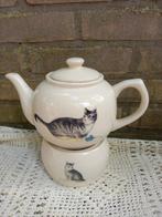 poezen theepot met rechaud, Overige typen, Ophalen of Verzenden, Zo goed als nieuw, Overige stijlen