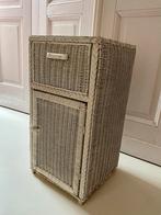 Vintage rotan loyd loom nachtkastje, halkastje, Ophalen of Verzenden, Gebruikt