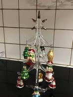 Glazen kerstboom met figuren, Diversen, Kerst, Ophalen of Verzenden, Zo goed als nieuw