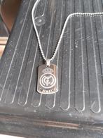 Stalen ketting met tag Real Madrid/Cristiano Ronaldo, Maat XS of kleiner, Ophalen of Verzenden, Nieuw, Clubaccessoires