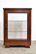 Vintage art deco vitrinekast eiken vitrine jaren 20, Ophalen of Verzenden, Gebruikt