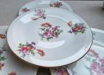 Vier Franse borden zeer mooi bloemdecor, Antiek en Kunst, Antiek | Servies los, Ophalen of Verzenden