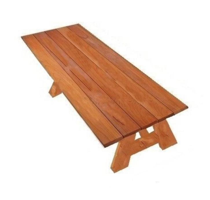 Tuintafels van duurzaam hardhout padoek / padouk op maat., Tuin en Terras, Tuintafels, Nieuw, Rechthoekig, Hout, Ophalen of Verzenden