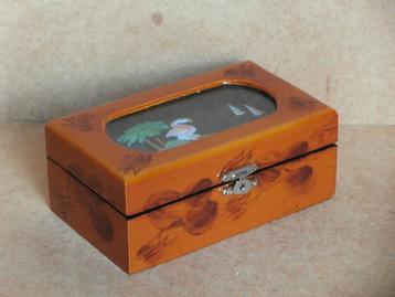 Chinees sieradenkistje diorama sieraden kistje doosje hout beschikbaar voor biedingen