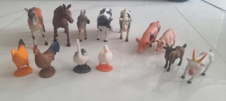 Zo goed als nieuwe boerderijdieren- complete set, Verzamelen, Dierenverzamelingen, Zo goed als nieuw, Beeldje of Figuurtje, Boerderijdier