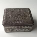 Zeldzaam Ringers bonbonblikje , blik , trommeltje met relief, Verzamelen, Blikken, Ophalen of Verzenden, Gebruikt, Overige, Overige merken