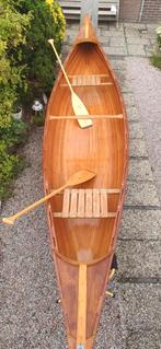 Chestnut Prospector houten stripbuilt Canadese kano, Watersport en Boten, Kano's, Ophalen, Met peddels, Twee personen, Zo goed als nieuw
