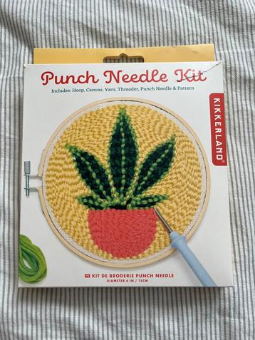 Punch Needle Kit - Kikkerland - Nieuw! beschikbaar voor biedingen