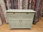 Antieke brocante geschilderde kast commode dressoir, Antiek, Eikenhout, 25 tot 50 cm, Brocante