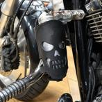 Leren Drink Houder 0,5 liter Skull Universeel Trike Motor, Motoren, Accessoires | Overige, Nieuw