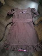 Bruine jurk met roze stippen en bies XL (House of dots), Ophalen of Verzenden, Zo goed als nieuw
