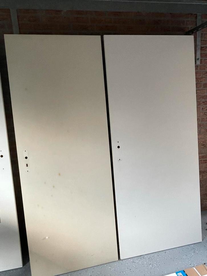 Diverse opdek binnendeuren 13 stuks incl. handvaten, Doe-het-zelf en Verbouw, Deuren en Horren, Gebruikt, Binnendeur, 200 tot 215 cm