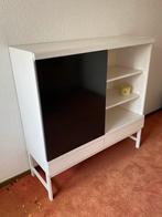 Vintage Kast met Schuifdeur en twee lades, Ophalen, Gebruikt, 100 tot 150 cm, Met lade(s)