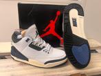 Nike Air Jordan 3 Retro Midnight Navy - Nieuwstaat, Ophalen of Verzenden, Nieuw, Wit, Sneakers of Gympen