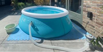 Intex easy set zwembad met filter pomp en toebehoren. beschikbaar voor biedingen