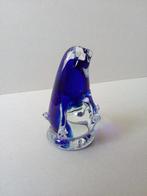 Beeldje glas.Pinguin.Helder/blauw glas., Ophalen of Verzenden, Zo goed als nieuw, Dier