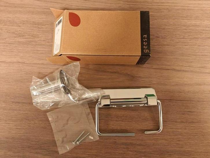 Geesa toiletrolhouder zonder deksel met veer, Huis en Inrichting, Badkamer | Badtextiel en Accessoires, Nieuw, Ophalen of Verzenden