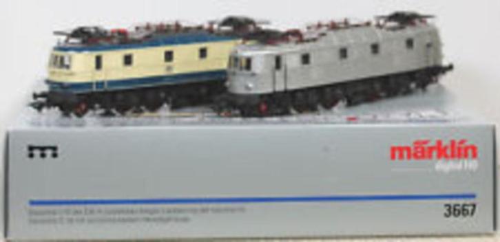 3667 MARKLIN HO - 2-DELIG Dig. E-Lokomotieven set/Set E-loco, Hobby en Vrije tijd, Modeltreinen | H0, Nieuw, Treinset, Wisselstroom
