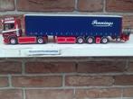 Tekno  Scania  met  Tautliner + Kooiaap  van  Pennings, Hobby en Vrije tijd, Ophalen of Verzenden, Nieuw, Bus of Vrachtwagen, Tekno