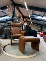 Nieuw Jori Aqua Fauteuil met hocker Bruin leer Design Stoel, Jori, Nieuw, Ophalen of Verzenden, Leolux Pode Evidence Cloak Harvink Artifort FSM De Sede