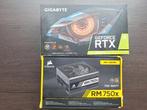 Gigabyte RTX 3070ti + Corsair RM750x psu, Computers en Software, Videokaarten, Ophalen, Overige soorten, DisplayPort, PCI-Express 4