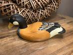 Antieke, brocante, houten lokeend, Antiek en Kunst, Curiosa en Brocante, Ophalen of Verzenden