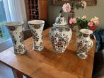 4 Delft Polychroom Holland handwerk vazen, Antiek en Kunst, Ophalen of Verzenden