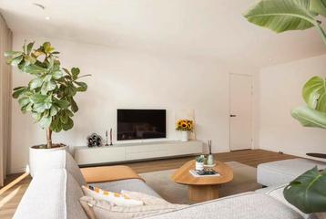 Tv meubel zwevend Excellent kleur beige 300cm dubbele lade beschikbaar voor biedingen